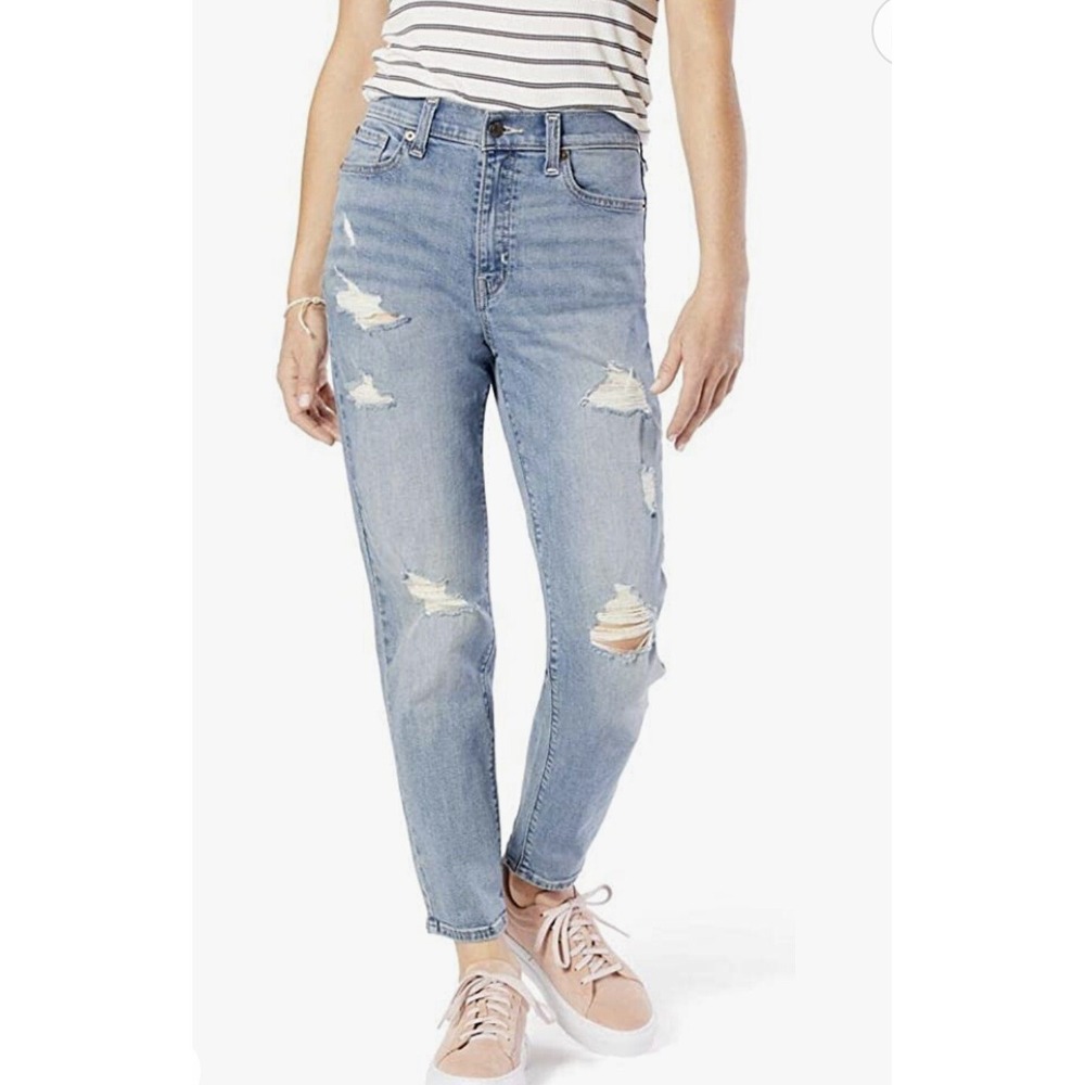 Signature by levi Strauss Gold Jeans High Waist Size 1 Waist‎ 25 Mom Jean